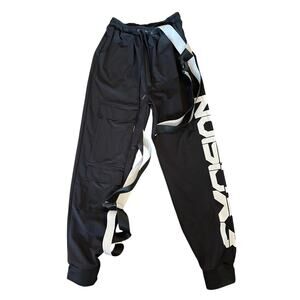Men S I Heart Raves Excision Electric Surge Reflective Joggers Black Pants
